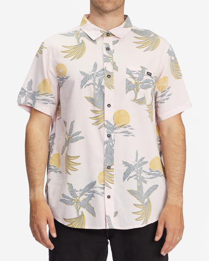1 Sundays Floral Short Sleeve Shirt Pink ABYWT00113 Billabong