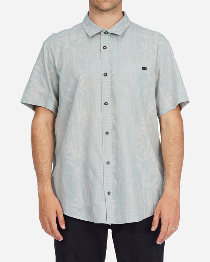0 Sundays Floral Short Sleeve Shirt Green ABYWT00113 Billabong