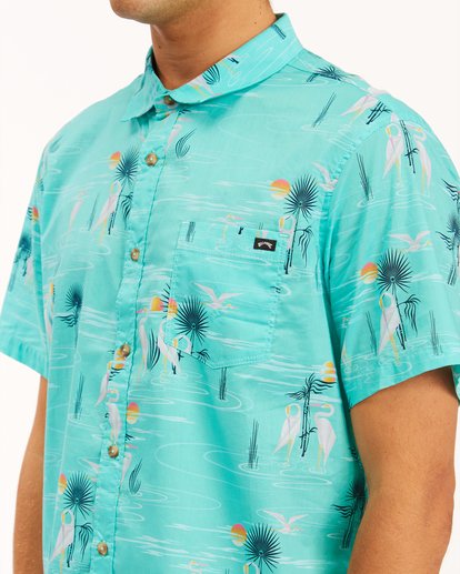 3 Sundays Floral Short Sleeve Shirt Grey ABYWT00113 Billabong