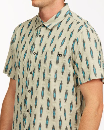 3 Sundays Jacquard Short Sleeve Shirt  ABYWT00114 Billabong