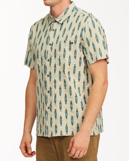1 Sundays Jacquard Short Sleeve Shirt  ABYWT00114 Billabong