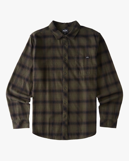 6 Coastline Flannel Shirt Brown ABYWT00116 Billabong