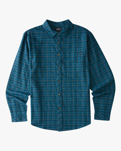 6 Coastline Flannel Shirt Blue ABYWT00116 Billabong