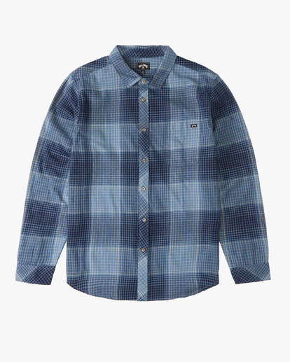 4 Coastline Flannel Shirt Blue ABYWT00116 Billabong