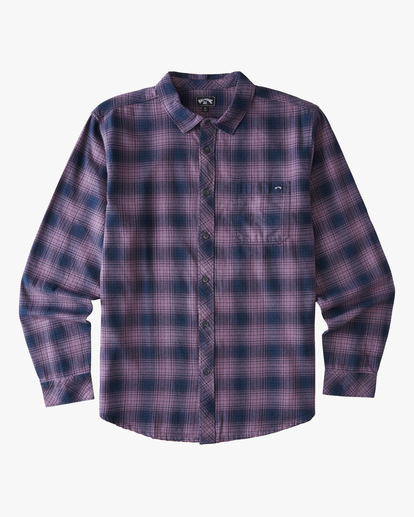 4 Coastline Flannel Shirt Purple ABYWT00116 Billabong