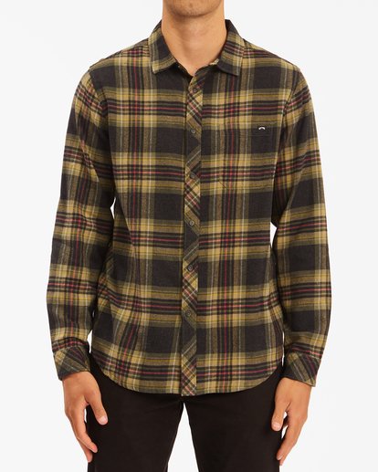 0 Coastline Flannel Shirt Black ABYWT00116 Billabong
