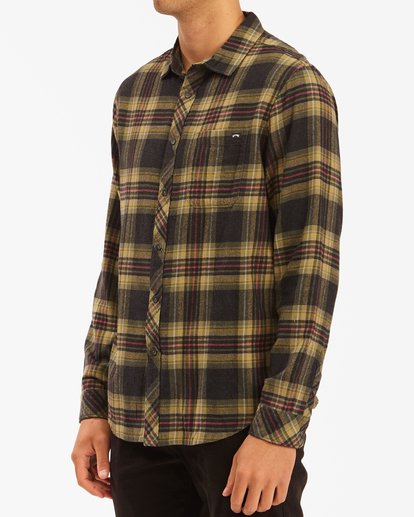 1 Coastline Flannel Shirt Black ABYWT00116 Billabong
