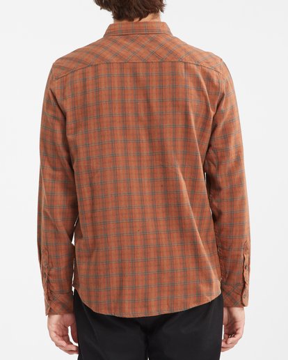 2 Coastline Flannel Shirt Brown ABYWT00116 Billabong