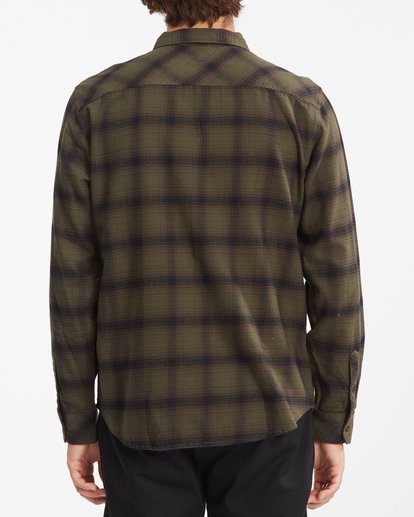 2 Coastline Flannel Shirt Brown ABYWT00116 Billabong
