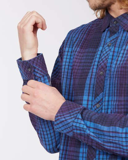 5 Coastline Flannel Shirt Blue ABYWT00116 Billabong