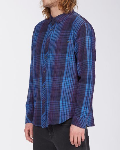 1 Coastline Flannel Shirt Blue ABYWT00116 Billabong