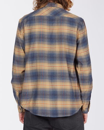 3 Coastline Flannel Shirt Blue ABYWT00116 Billabong
