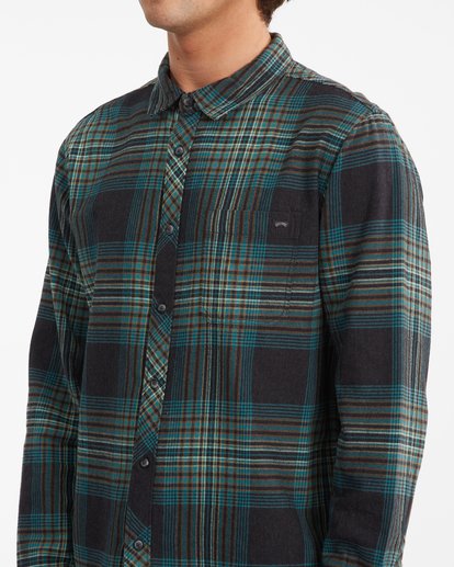 3 Coastline Flannel Shirt White ABYWT00116 Billabong