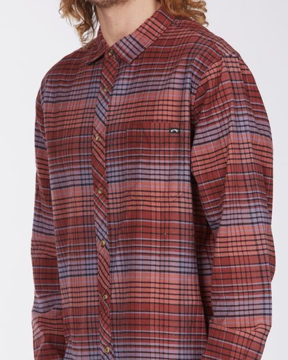 4 Coastline Flannel Shirt Green ABYWT00116 Billabong