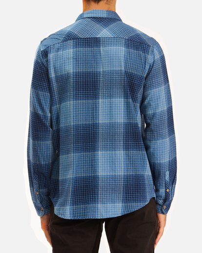 2 Coastline Flannel Shirt Blue ABYWT00116 Billabong