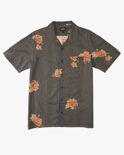 4 Sundays Vacay Short Sleeve Shirt Grey ABYWT00122 Billabong