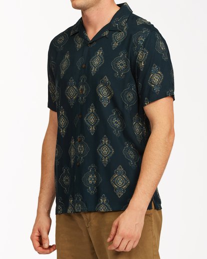 1 Sundays Vacay Short Sleeve Shirt Blue ABYWT00122 Billabong
