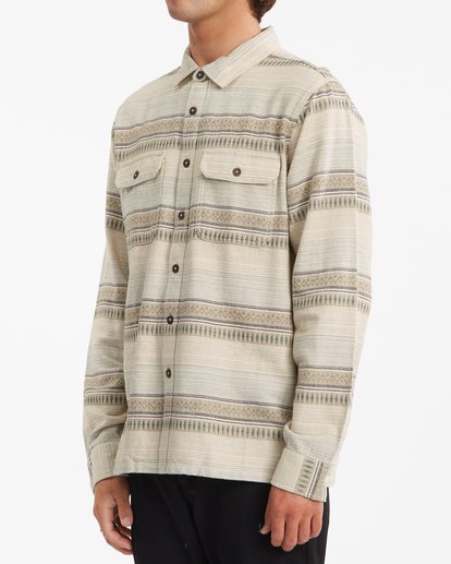 1 Offshore Jacquard Flannel Shirt Beige ABYWT00135 Billabong