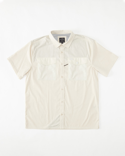 4 A/Div Surftrek Tech UPF 50+ Short Sleeve Shirt Beige ABYWT00157 Billabong