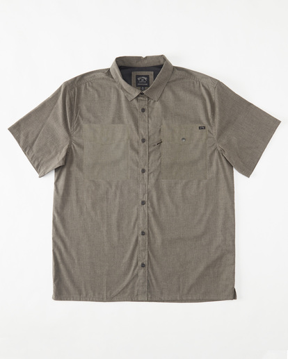 5 A/Div Surftrek Tech UPF 50+ Short Sleeve Shirt Grey ABYWT00157 Billabong