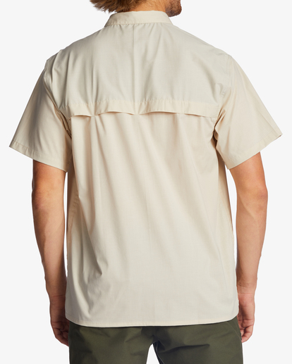 2 A/Div Surftrek Tech UPF 50+ Short Sleeve Shirt Beige ABYWT00157 Billabong