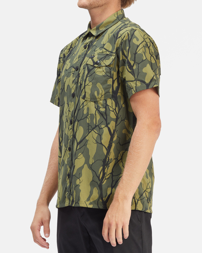 1 A/Div Surftrek Tech UPF 50+ Short Sleeve Shirt Green ABYWT00157 Billabong
