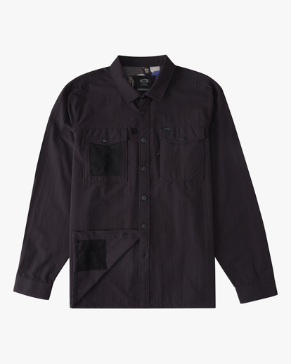 6 A/Div Otis Surftrek UPF 50+ Long Sleeve Shirt Black ABYWT00163 Billabong
