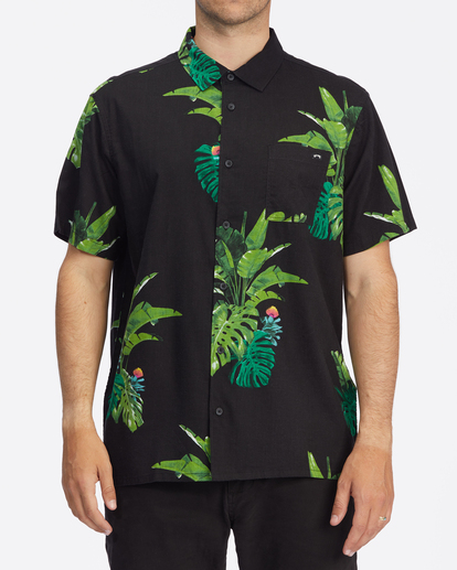 0 Kamea Jungle Short Sleeve Shirt Black ABYWT00192 Billabong