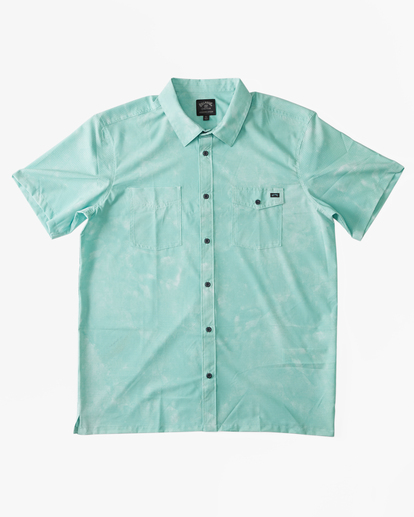 4 A/Div Surftrek Perf Short Sleeve Shirt Green ABYWT00195 Billabong