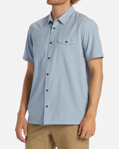 1 A/Div Surftrek Perf Short Sleeve Shirt Blue ABYWT00195 Billabong