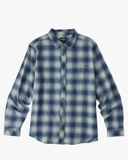 4 Coastline Flannel Shirt Blue ABYWT00198 Billabong