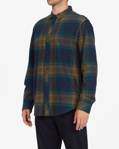 1 Coastline Flannel Shirt Blue ABYWT00198 Billabong