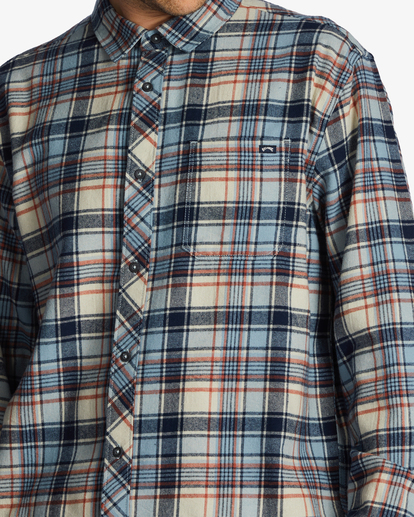 6 Coastline Flannel Shirt White ABYWT00198 Billabong