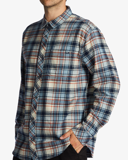 1 Coastline Flannel Shirt White ABYWT00198 Billabong