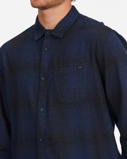 4 Coastline Flannel Shirt Blue ABYWT00198 Billabong