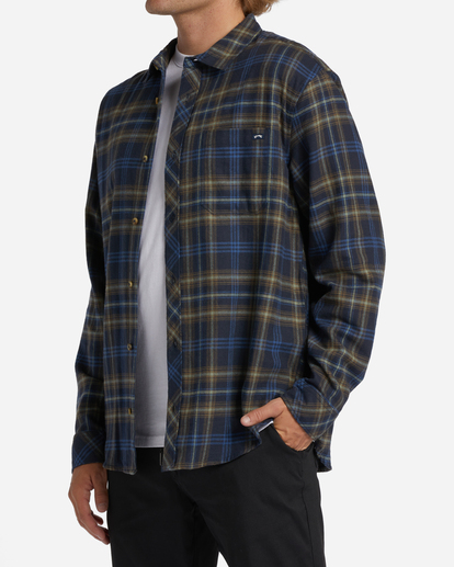 2 Coastline Flannel Shirt Blue ABYWT00198 Billabong