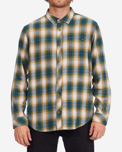 0 Coastline Flannel Shirt Blue ABYWT00198 Billabong
