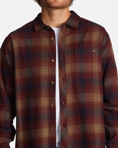5 Coastline Flannel Shirt Green ABYWT00198 Billabong