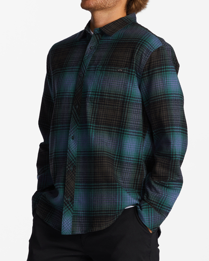 2 Coastline Flannel Shirt Black ABYWT00198 Billabong