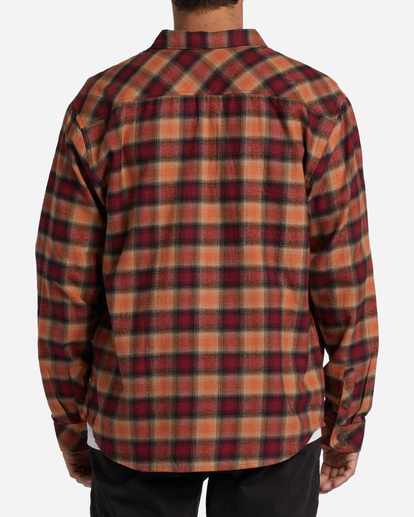 3 Coastline Flannel Shirt Red ABYWT00198 Billabong
