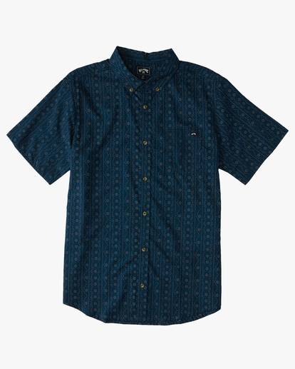 0 Sundays Mini Short Sleeve Shirt Blue ABYWT00203 Billabong