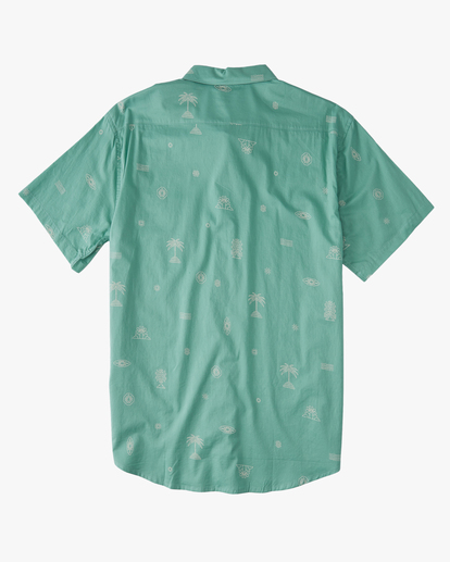 5 Sundays Mini Short Sleeve Shirt Green ABYWT00203 Billabong