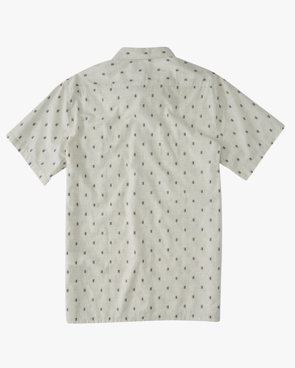 1 All Day Jacquard Organic Short Sleeve Shirt White ABYWT00208 Billabong