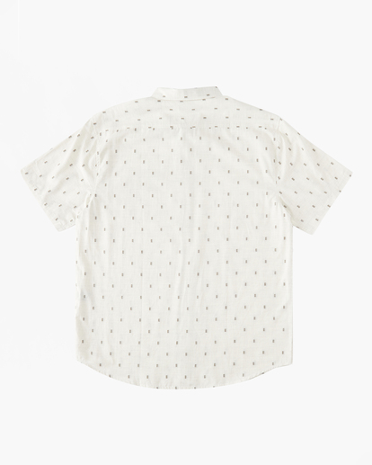 5 All Day Jacquard Short Sleeve Shirt White ABYWT00224 Billabong