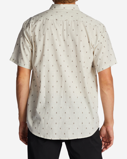 2 All Day Jacquard Short Sleeve Shirt White ABYWT00224 Billabong