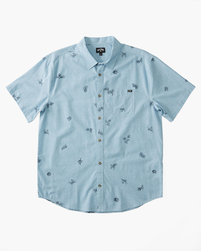 4 Sundays Mini Short Sleeve Shirt Blue ABYWT00232 Billabong