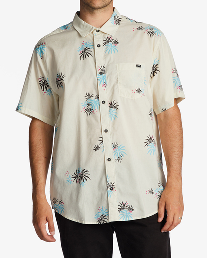 0 Sundays Mini Short Sleeve Shirt White ABYWT00232 Billabong