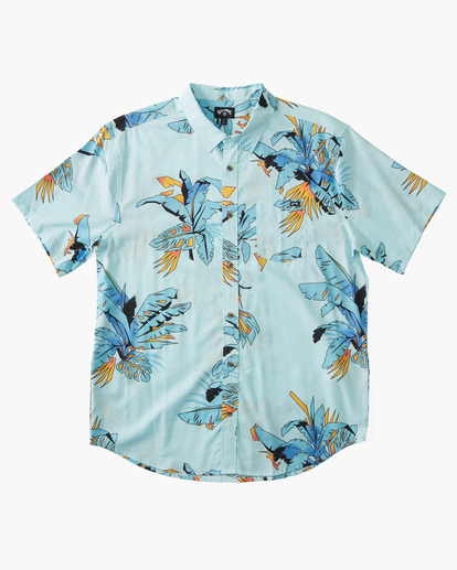 4 Sundays Short Sleeve Shirt Blue ABYWT00234 Billabong