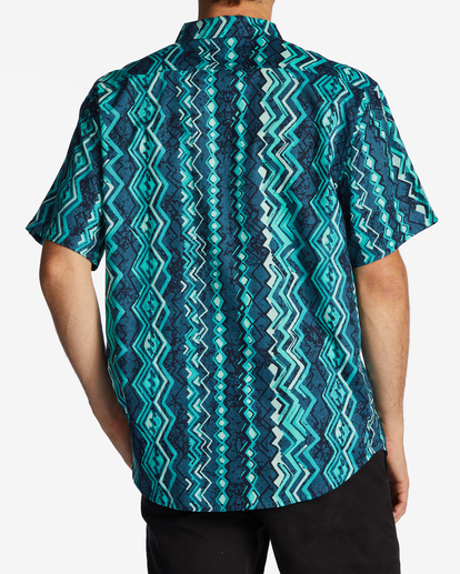 3 Sundays Short Sleeve Shirt Blue ABYWT00234 Billabong