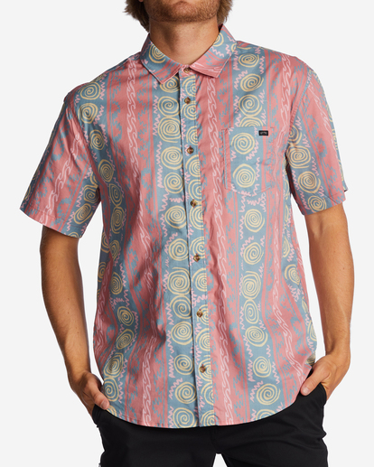 0 Sundays Short Sleeve Shirt Red ABYWT00234 Billabong